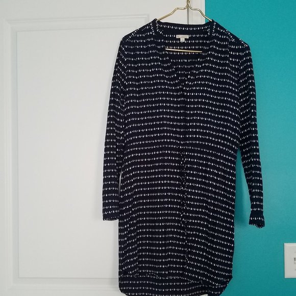 Nice Gap Blue and White Dress with Rain Drop pattern, Size Small - Picture 1 of 11
